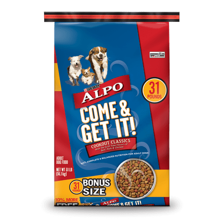 Purina ALPO Dry Dog Food, Come & Get It! Cookout Classics - 31 lb. (Best Name Brand Dog Food)