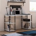 thumbnail image 2 of Ameriwood Home Condor Toolless Double Pedestal Computer Desk in White, 2 of 11