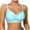 Blue., variant on Women's Push Up Bras,Seamless Wireless Back Hook Fixed Pads Comfortable Soft Support All Day Wear Bras