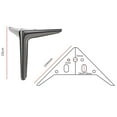 thumbnail image 2 of 1 Pcs Furniture Legs Metal Feet,Metal Legs For Furniture,Metal Furniture Feet,Triangle Feet Replacement Dresser Legs,Replacement Sofa Legs,Metal Cabinet Feet,Modern Style Feet,(Gray,15 cm), 2 of 9