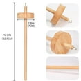 thumbnail image 6 of Top Whorl Drop Spindle Convenient Yarn Wheel Hand Tool For Wool For Beginners For Yarn MakingDIY Knitting Kit, 6 of 8