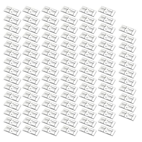 100Pcs Hooks for Outdoor String Lights Clips Heavy-Duty Cable Clips