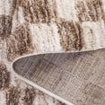 thumbnail image 5 of SAFAVIEH Seattle Dallas Geometric Shag Area Rug, Ivory/Brown, 4' x 6', 5 of 10