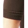 thumbnail image 3 of Seamless Leggings Capri Fleece Lined Thick Tight Warm Winter Footless Pant Brown, 3 of 4