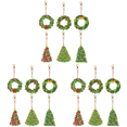 thumbnail image 2 of 18 Llaveros Doble Cara Con Pintura Diamantes Forma Especial (árbol Navidad), 2 of 5