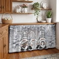 thumbnail image 3 of Grey Christmas Cabinet Curtain 28"Wx51"L,Dustproof Storage Cabinet Curtain with Self Adhesive Tape,Gnomes Xmas Snowflake Gifts Winter Tall Pantry Cover Drape for Kitchen,Laundry Room,Utility Closet, 3 of 9