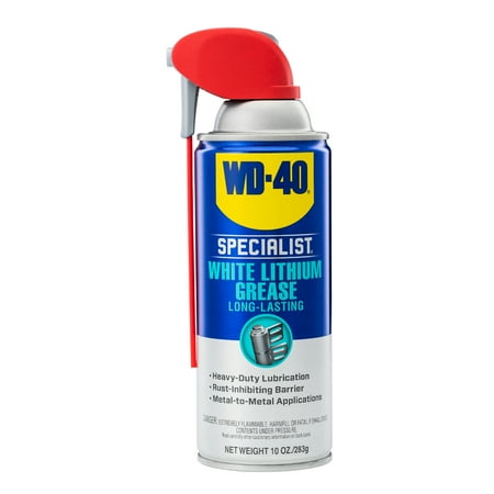 WD-40 Specialist White Lithium Grease Protective Spray, 10 oz