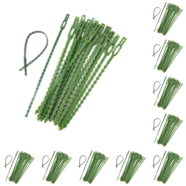 Wosthever Paquete de 50 bridas ajustables para cables, sujetadores fuertes y duraderos para el hogar, cinturón para plantas de jardín, fácil verde 17cm 10Conjunto