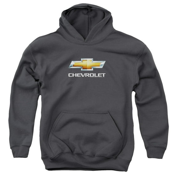 Chevrolet - Chevy Bowtie Stacked - Youth Hooded Sweatshirt - Medium
