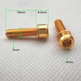 thumbnail image 2 of 6 Uds Tornillos M5x18mm Sunnimix para Pinza de Freno de Disco Bicicleta dorado, 2 of 6