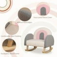 thumbnail image 4 of Qaba Kids Sofa, Rocking Toddler Sofa Chair, Gift for 18-36 Months, Gray, 4 of 9