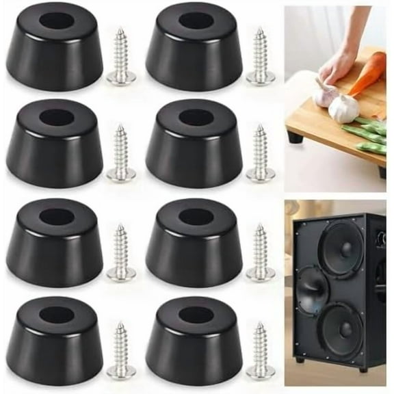8 Pieces Cutting Board Rubber Feet Non-Slip Cutting Board Feet Round Rubber Feet Bumper for Elevate Cutting Board Furniture Electronics Kitchen Appliances, Prevent Dampness$$Tools & Hardware Other