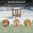 thumbnail image 6 of WestinTrends Malibu Kids Outdoor Patio Furniture HDPE Adirondack Square Side Table, Teak, 6 of 14