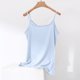 thumbnail image 5 of Camisola de manga corta para mujer, de color liso, con cuello en V, para exteriores, ropa interior básica, para decoración del hogar, pijama sin mangas de algodón., 5 of 6