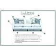 thumbnail image 2 of Fusion Furniture Missionary Raffia Transitional Fabric Sectional in Off White, 2 of 7