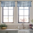 thumbnail image 3 of LALILO Kitchen Curtain Valance Winter Frozen Lake Rod Pocket Window Curtain 52"x 18" Set of 2, 3 of 7