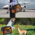 thumbnail image 7 of Thanksgiving Pumpkin Leaves Sherpa Fabric Dog Bag 900D Oxford Cloth Pet Carrier with Nylon Webbing - 17x10x11.8 Inches, 7 of 7