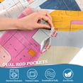 thumbnail image 5 of Yayeee Kitchen Curtains Tier Set of 2 Light Filtering 57"x24" Over Sink Window Panels, Art Geometric, 5 of 7