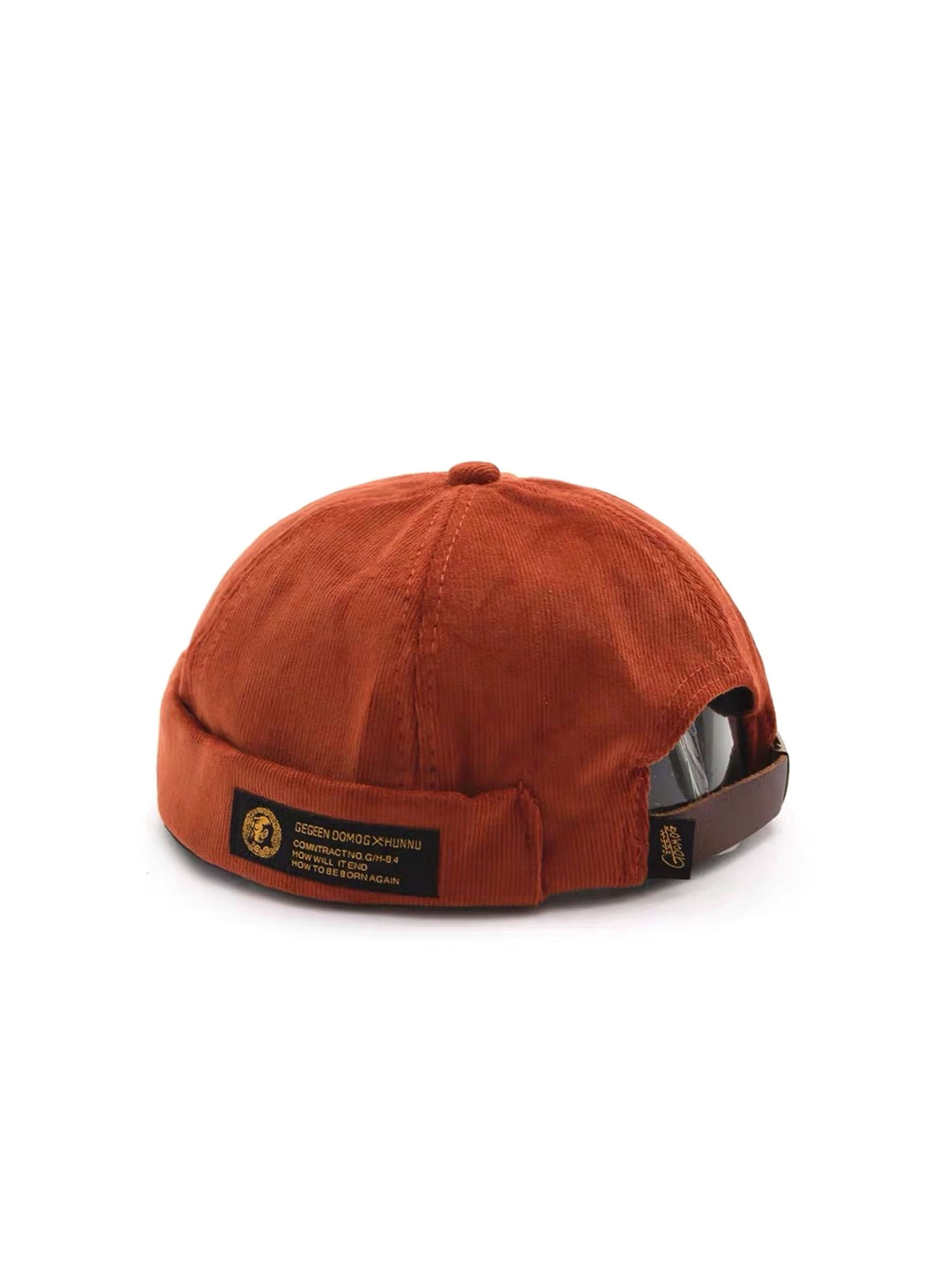 Unisex Brimless Cap, Corduroy Docker 