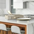 thumbnail image 6 of Sorbus China Storage Containers with Lid – Dinnerware Organizer for Platter Storage, Holds Service for 12, Felt Protectors Included, Beige, 6 of 6