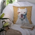 thumbnail image 3 of Carolines Treasures SC9130PW1414 Pit Bull Wipe your Paws Fabric Decorative Pillow, 14Hx14W, multicolor, 3 of 4
