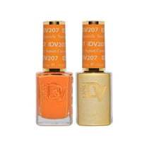 DND Gel & Nail Polish DUO - Diva Colors- # 207 Sunset Creamsicle - 0.5oz each