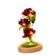 thumbnail image 1 of Rosa preservada Rosa eterna en para Acción de gracias Navidad Día de San Valentín Cumpleaños Día de Césped de color madera perfecl Rose in Dome, 1 of 6