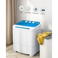 thumbnail image 6 of TABU 17.6lbs Portable Washing Machine,Electric Twin Tub Wash&Spin Combo,Semi-Automatic Washer,Blue, 6 of 7