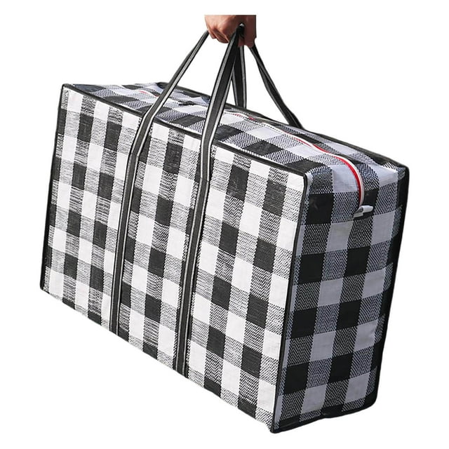 Solution Avancée de Rangement pour Textiles de Maison pour Voyage et Déménagement, Organisateur en Polypropylène Tissé Robuste avec Cordon de Serrage pour Bagages et