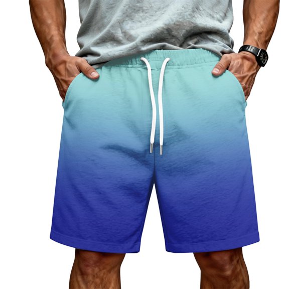 Satingcolo Men's Baggy Sweat Shorts Fleece Lounge Shorts Casual Lightweight Drawstring Y2k Loose Fit Shorts Dark Blue XL