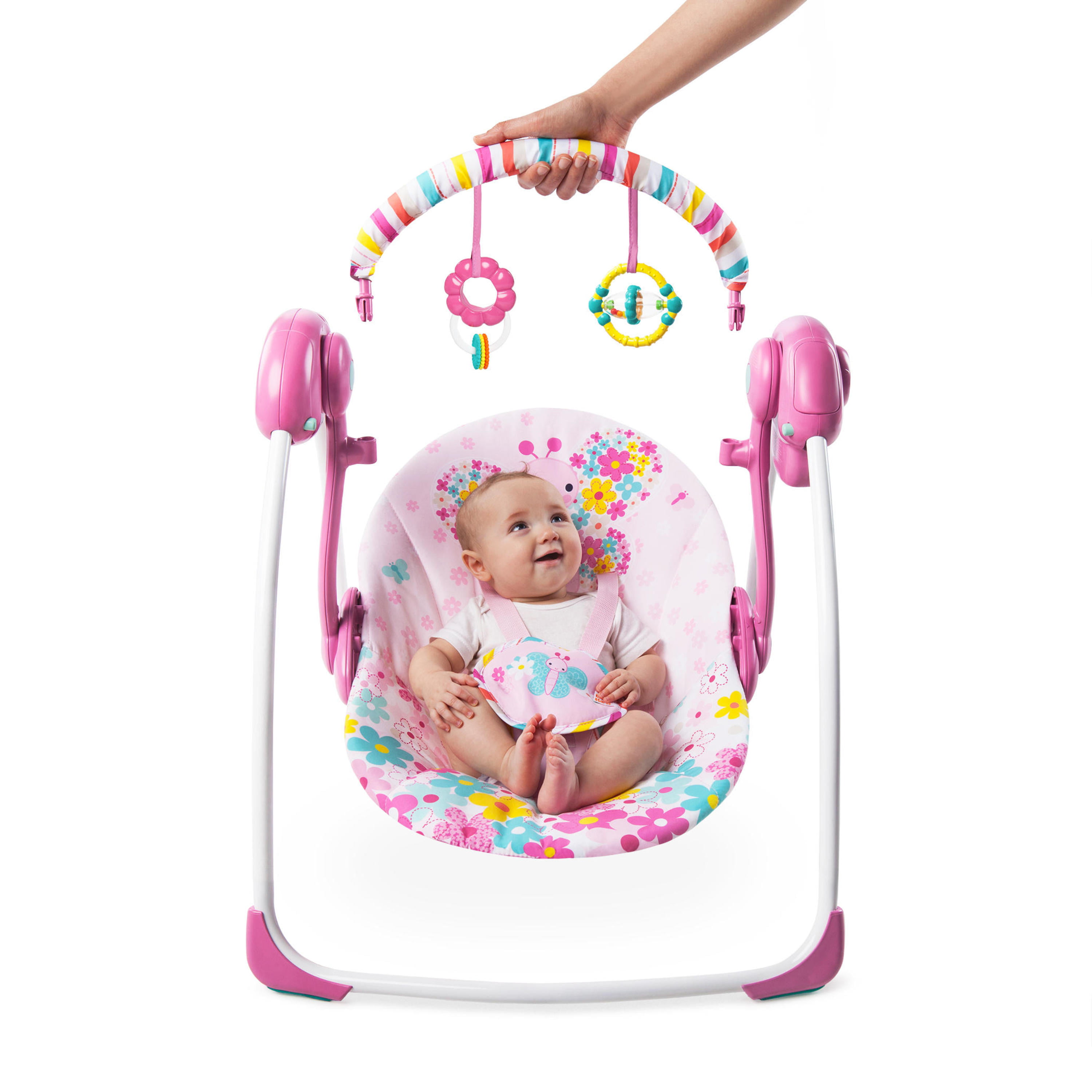 Bright Starts Whimsical Wild Compact Portable Automatic Baby Swing