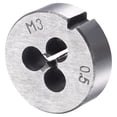 thumbnail image 4 of Unique Bargains M3 x 0.5 Titanium Plated Straight Flute Thread Tap Round Die Tap and Die Set, 4 of 6