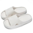 thumbnail image 2 of Slippers for Women,Men's And Summer Thick Soled Indoor Non Leisure Bathroom Soft Soled Slippers,Womens Slippers,White,8.5, 2 of 8