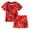 Red, variant on Esaierr Toddler Boys Cotton Summer T Shir 2PCS Outfits Little Kids Cartoon Short Sleeve Shorts Set 2-7T