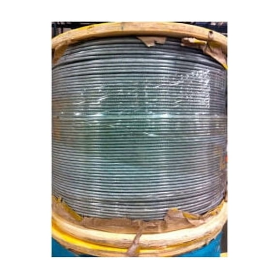 Southern Wire 250' 3/32"" Diameter Vinyl Coated 1/8"" Diameter 7x7 Galvanized Ai
