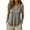 Gray, variant on Women's V Neck Shirts Contrast Trim Sleeveless Tank Top Breathable Casual Undershirt for Summer Purple 2XL