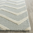 thumbnail image 3 of SAFAVIEH Cambridge Leon Geometric Wool Runner Rug, Gray/Ivory, 2'6" x 10', 3 of 8