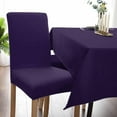 thumbnail image 5 of Dining Chair Covers Set of 4, Elegant Purple Halloween Stretch Parsons Chair Slipcovers Protector Removable Chair Covers for Dining Room Home Party Hotel Wedding Ceremony Banquet, 5 of 6