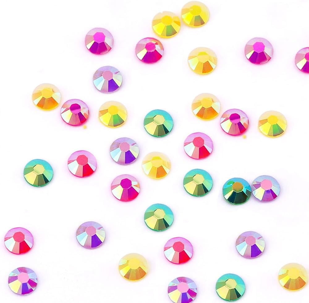40 Colors Resin Jelly Rhinestones, 32000pcs Colorful DIY Resin Rhinestone Kit with Tools, Resin Jelly Rhinestones for Bedazzling Clothes, Shoes & Nails