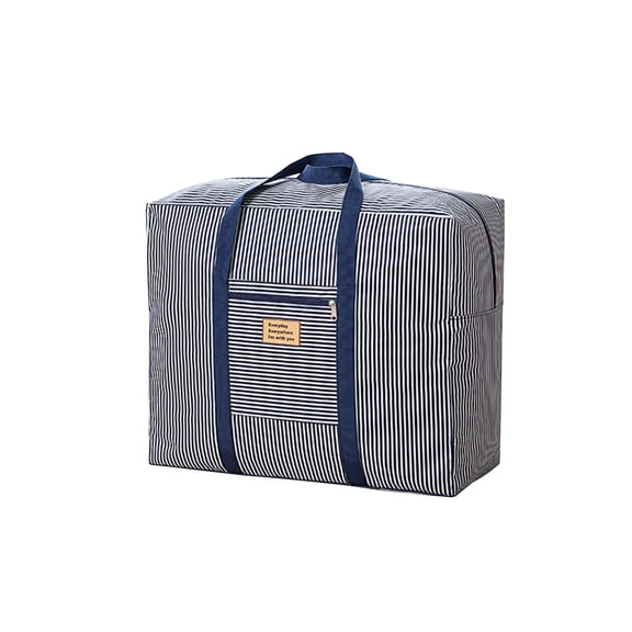 Saving! wznxdo Travel Duffel Bags Foldable Travel Bag with Striped Pattern and Roll-Bar Case