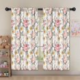thumbnail image 5 of Blackout Kids Curtains,Pioneer Flower Floral Print Pattern Childrens Insulated Curtains Set Of 2,Bedroom Essentials,Toddler Room Decor 52"x63", 5 of 5