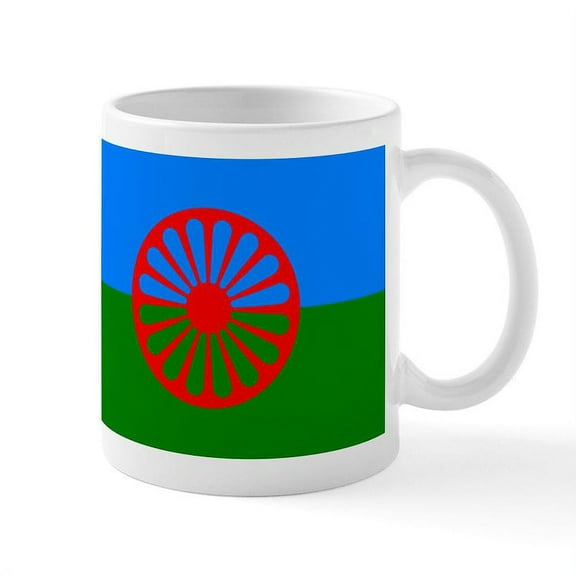 CafePress - Romani Flag (Gypsies Flag) Mug - 11 oz Ceramic Mug - Novelty Coffee Tea Cup