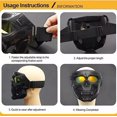 thumbnail image 3 of Lunettes et Masques de Sport, Masques de Moto pour Hommes, 3 of 5