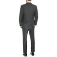 thumbnail image 4 of Blujacket Men's Charcoal Gray 100% Wool Canvassed Slim Fit Suit, 4 of 4