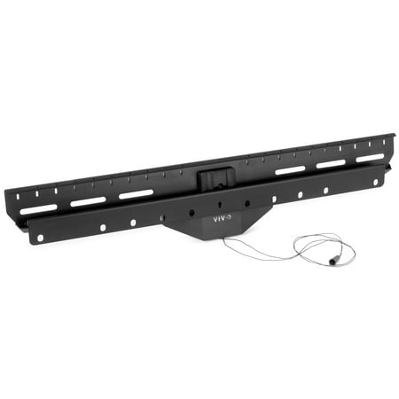 Low Profile Adjustable Wall Mount - VIVO Black No-Stud Adjustable VESA TV Wall Mount Bracket For 37