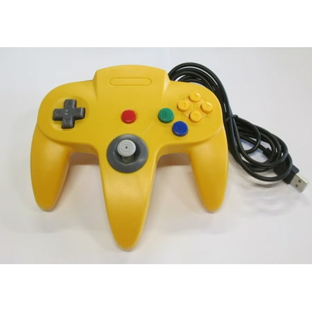 N64 USB Controller Yellow For Window, Mac, and Linux by Mars