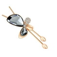 thumbnail image 3 of Chaîne Pendentif Col en Cristal Forme Papillon pour Femmes Collier Long à Pompons Bijou Cadeau, 3 of 3