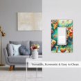 thumbnail image 5 of Fotbe Colorful World Map Print Duplex Receptacle Wall Plate, 1-Gang 5.0" x3.0" Wall Outlet Covers, Dual Outlet Faceplates Covers, Color-matched Screws Included-Style U, 5 of 6
