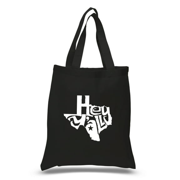 LA Pop Art Small Word Art Tote Bag - Hey Yall