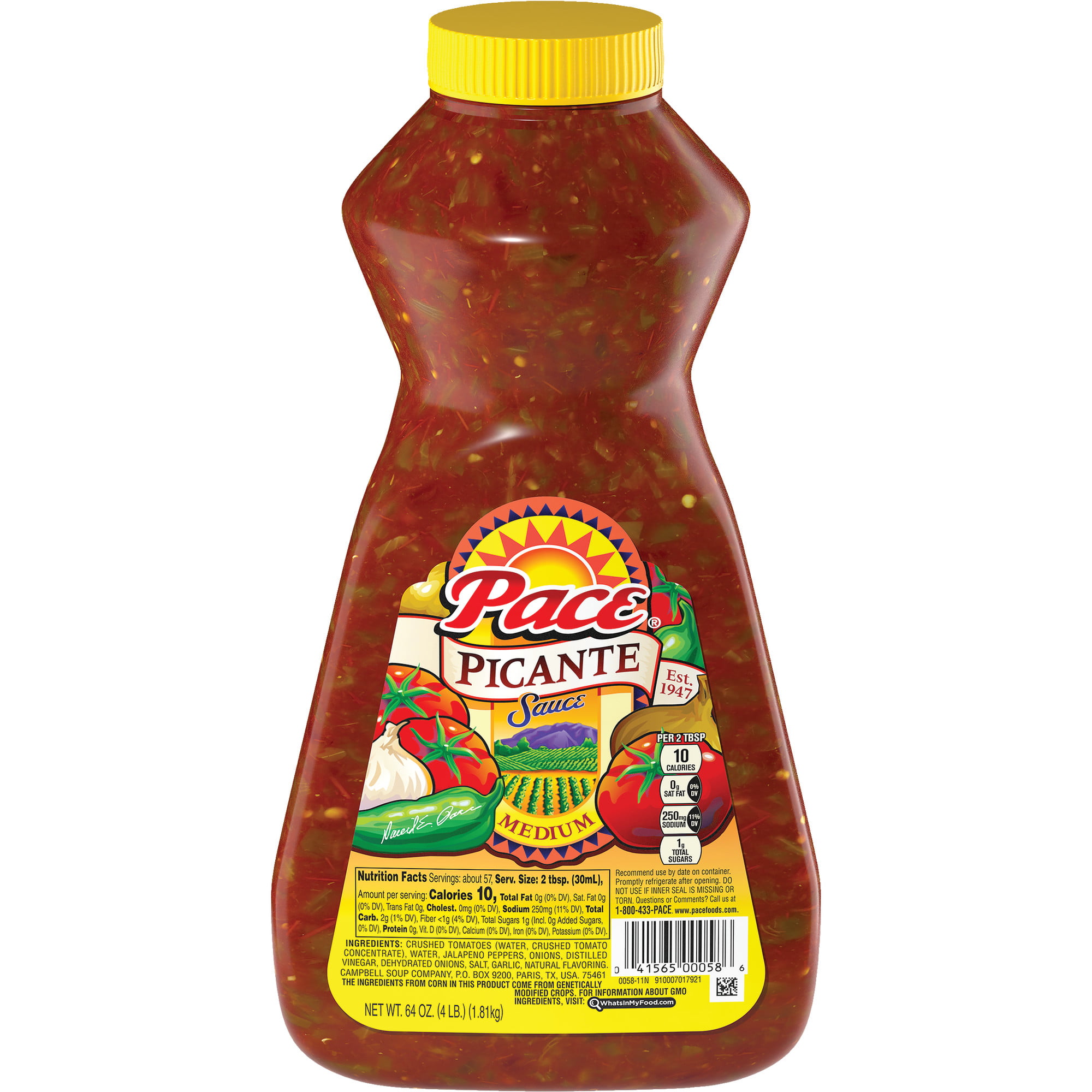 Pace Medium Picante Sauce, 64 oz. - Walmart.com - Walmart.com
